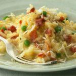Easy risotto with bacon & peas