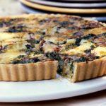 Fresh spinach & anchovy tart