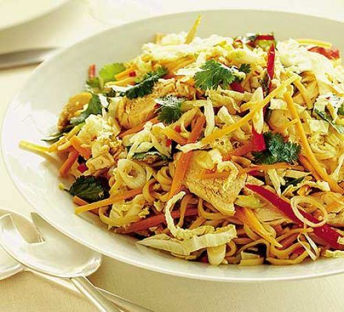 Warm Thai chicken & noodle salad