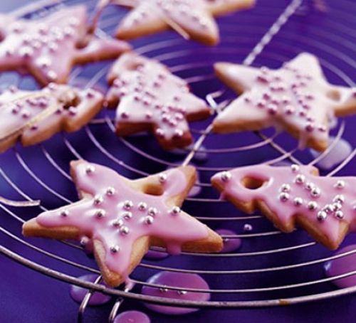 Sparkling vanilla Christmas cookies