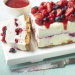 White chocolate berry cheesecake