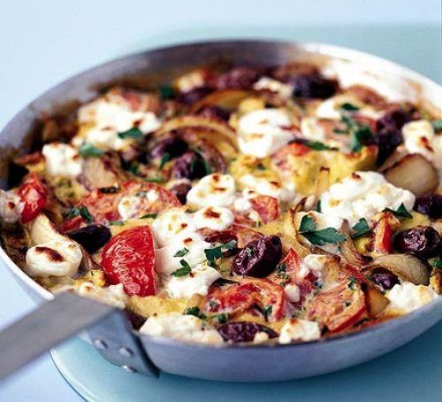 Greek Salad Omelette Recipe