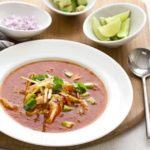 Mexican soup with chicken
