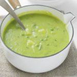 Minty pea & potato soup