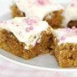 Frosted carrot squares