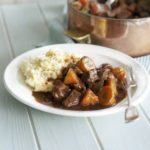 Beef & stout stew with carrots