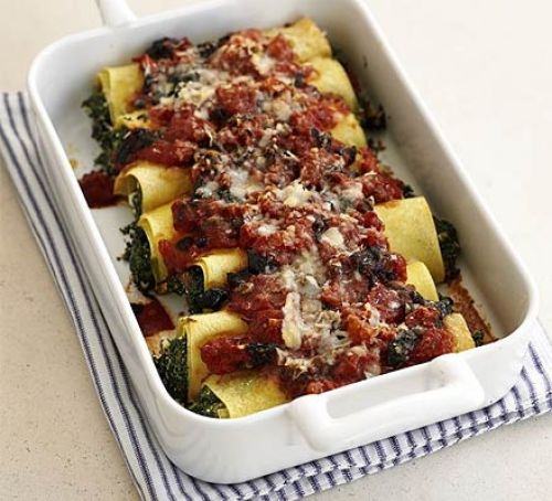 Spinach & feta cannelloni Recipe
