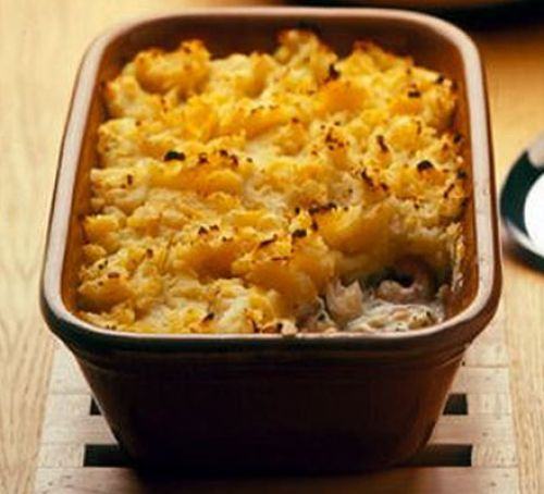 Fish pie with swede & potato topping Recipe
