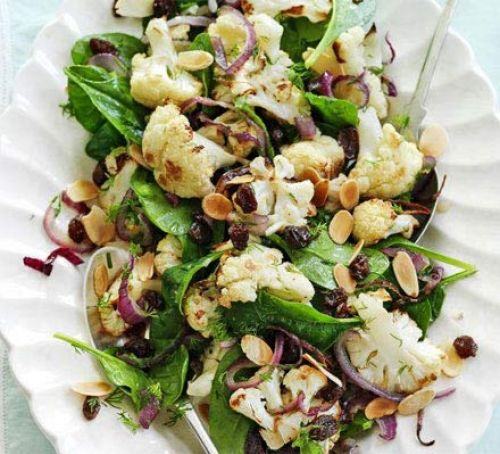 Warm cauliflower salad Recipe