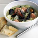 Creamy fish & mussel soup