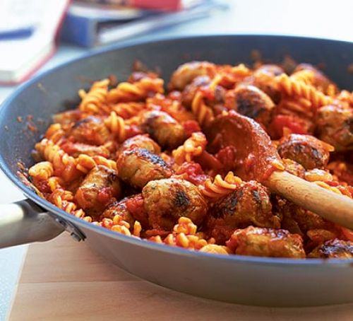 Saucy sausage pasta