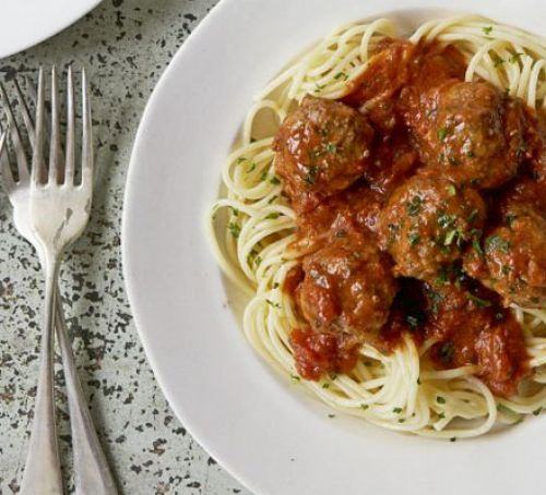 Meatballs with spaghetti Recipe