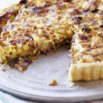 Egg-free cheese & bacon quiche