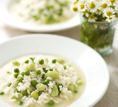 Risotto with peas & broad beans Recipe