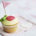 Little rose & almond cupcakes