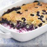 Blueberry & coconut pudding