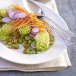 Japanese salad with ginger soy dressing
