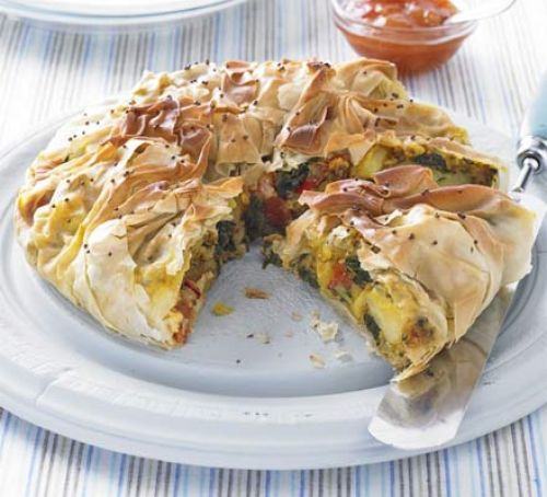Bombay potato & spinach pies Recipe