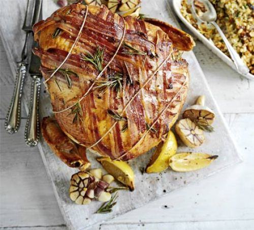 Roast turkey with lemon & garlic Recipe