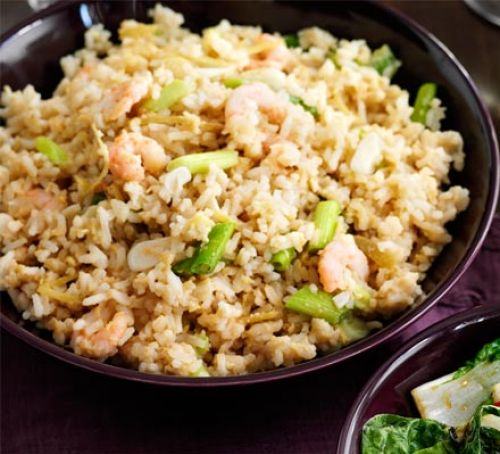 Fried rice with egg & ginger