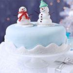 Snowman friends cake decoration
