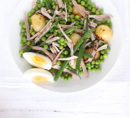 Bean, ham & egg salad Recipe