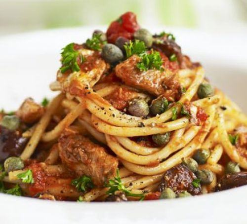 Spaghetti with sardines Recipe