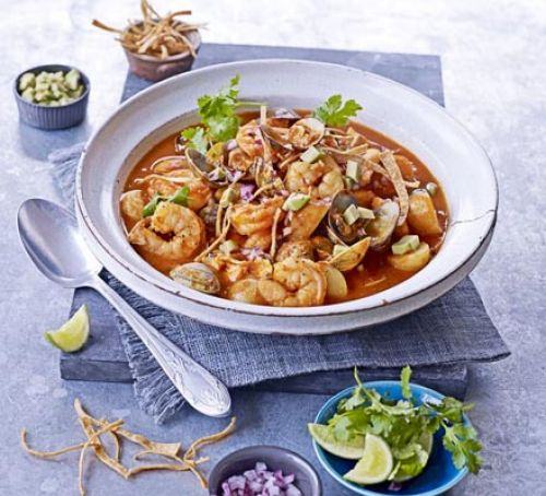 Spicy seafood stew with tomatoes & lime Recipe