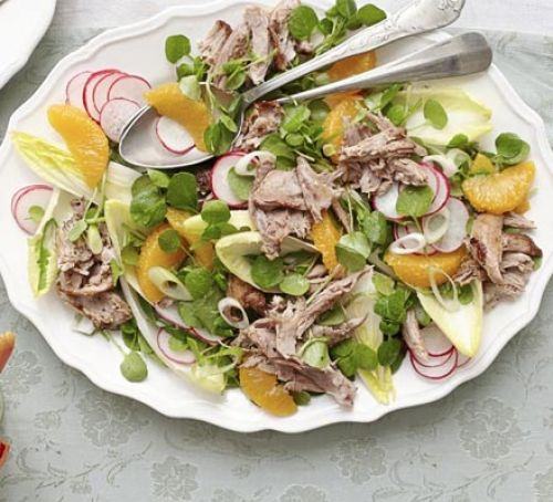 Shredded duck, watercress & orange salad Recipe