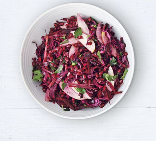 Red cabbage, beetroot & apple salad Recipe
