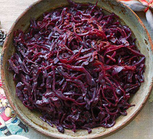 Red cabbage with port, prunes & orange Recipe