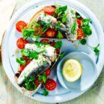 Sardines & tomatoes on toast