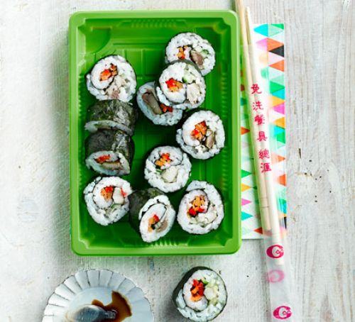 Smoked mackerel maki rolls Recipe