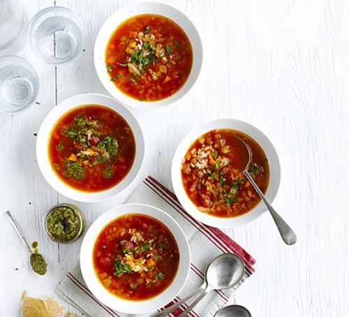 Tomato & rice soup Recipe