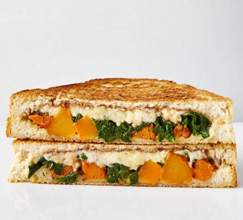 Spinach, squash & tamarind grilled cheese sandwich