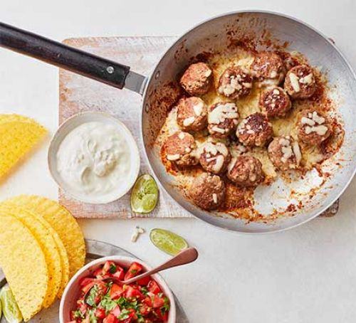 Tex-Mex meatball tacos Recipe