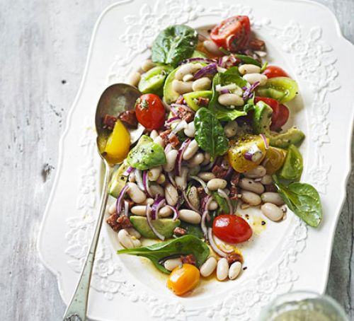 Tomato salad with sizzled chorizo vinaigrette Recipe