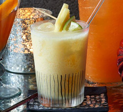 Tropical coconut rum punch