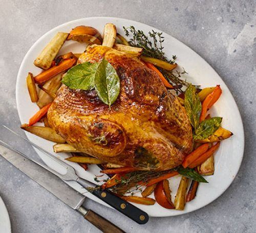 Healthy roast turkey crown