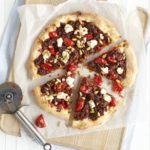 Turkish pizza with spiced pomegranate beef feta recipe